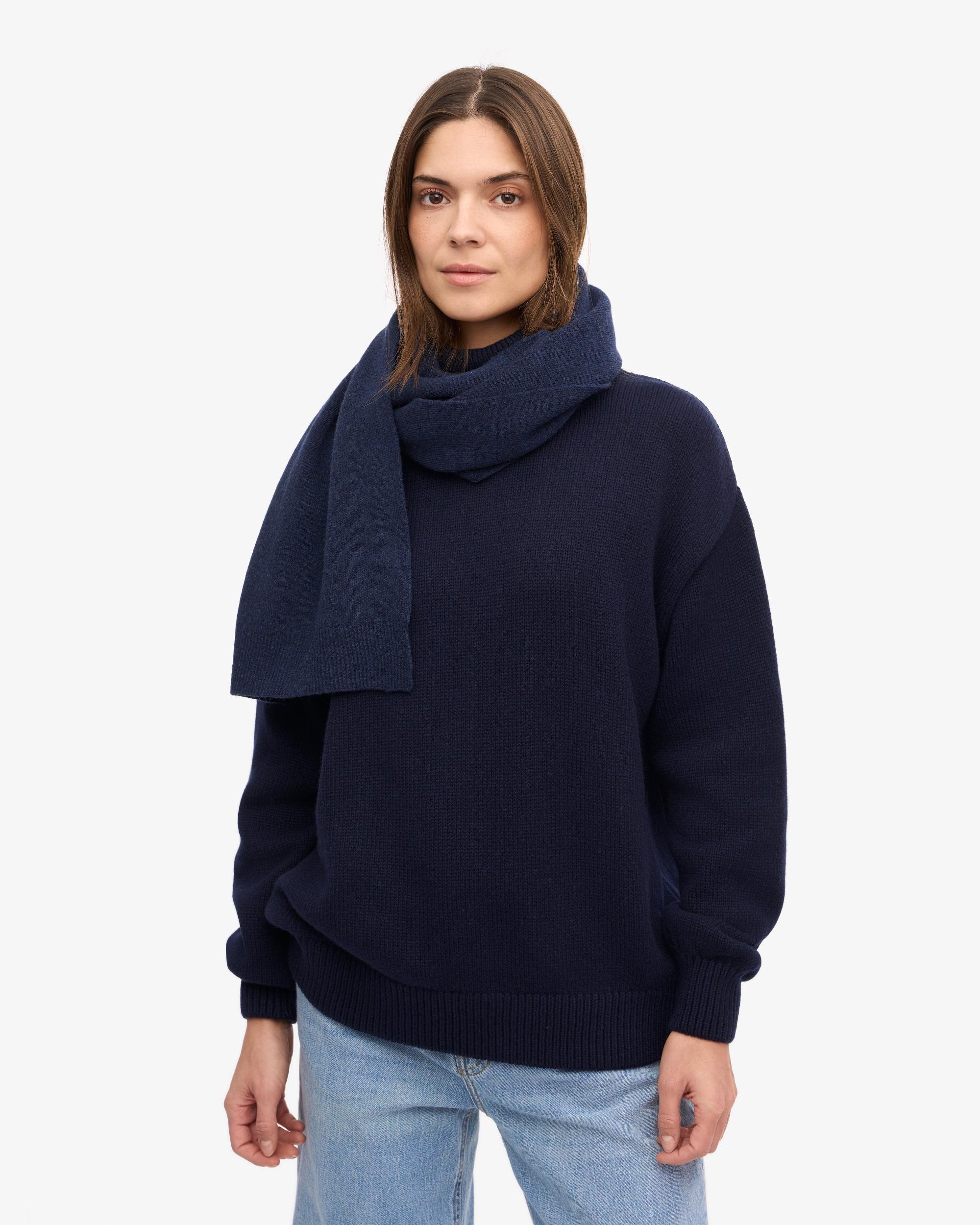 Merino Wool Scarf - Oxblood Red Product Image