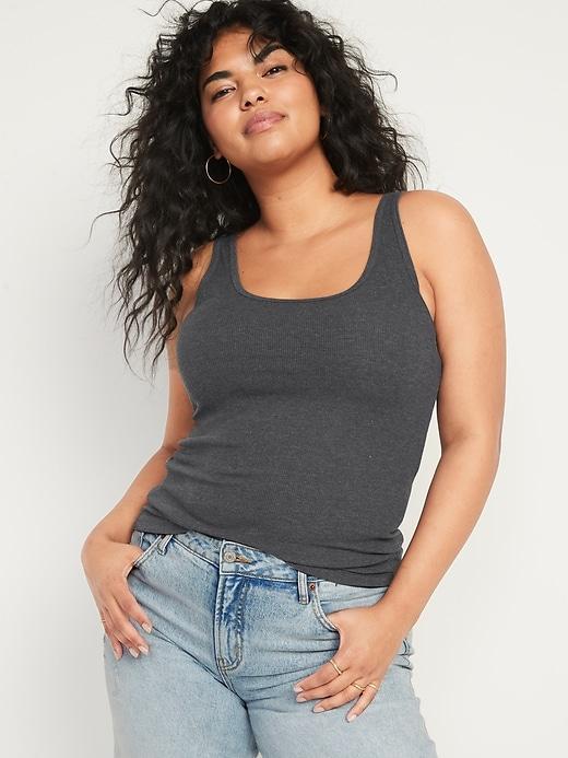 Rib-Knit First Layer Tank Top Product Image