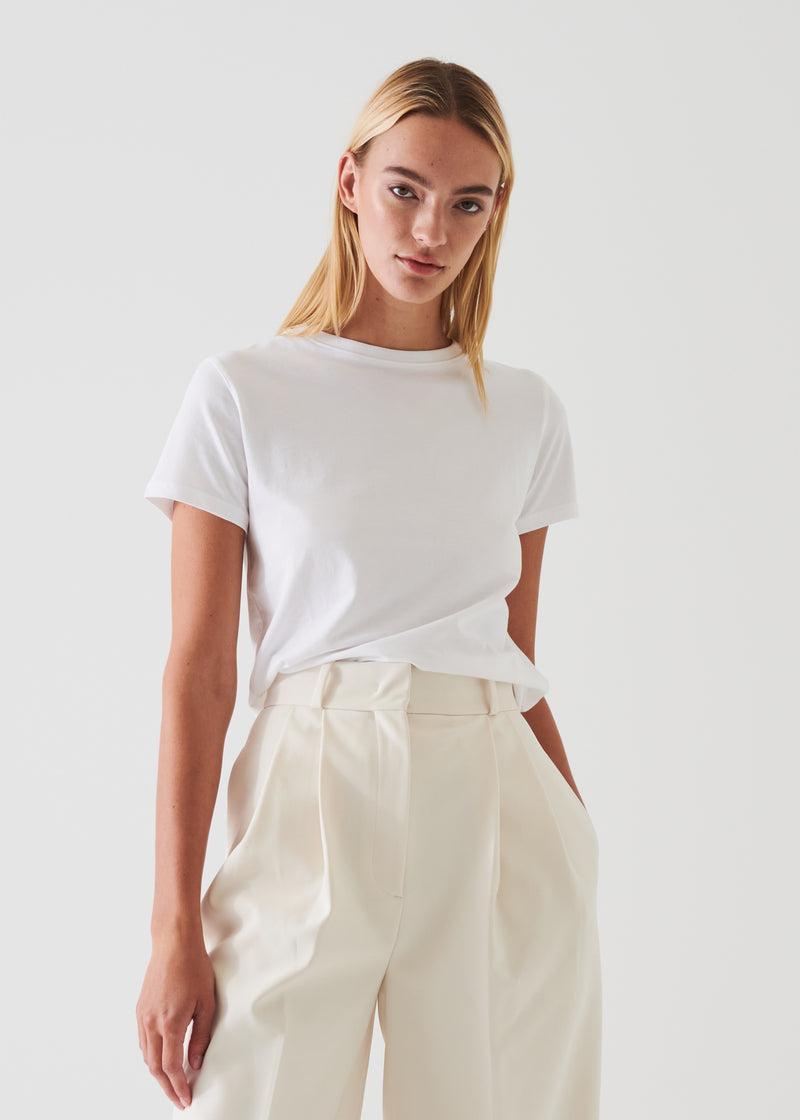 Patrick Assaraf Pima Cotton Stretch Slim T-Shirt Product Image