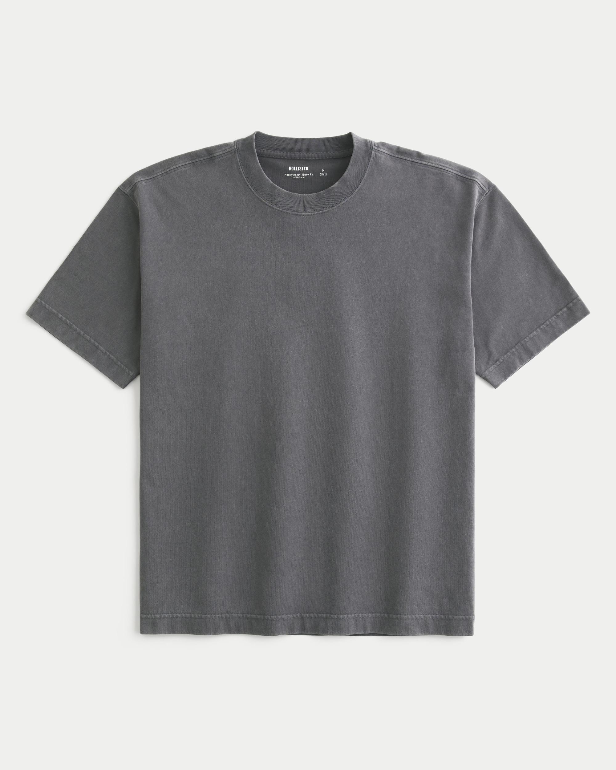 Boxy Heavyweight Washed Crew T-Shirt Product Image