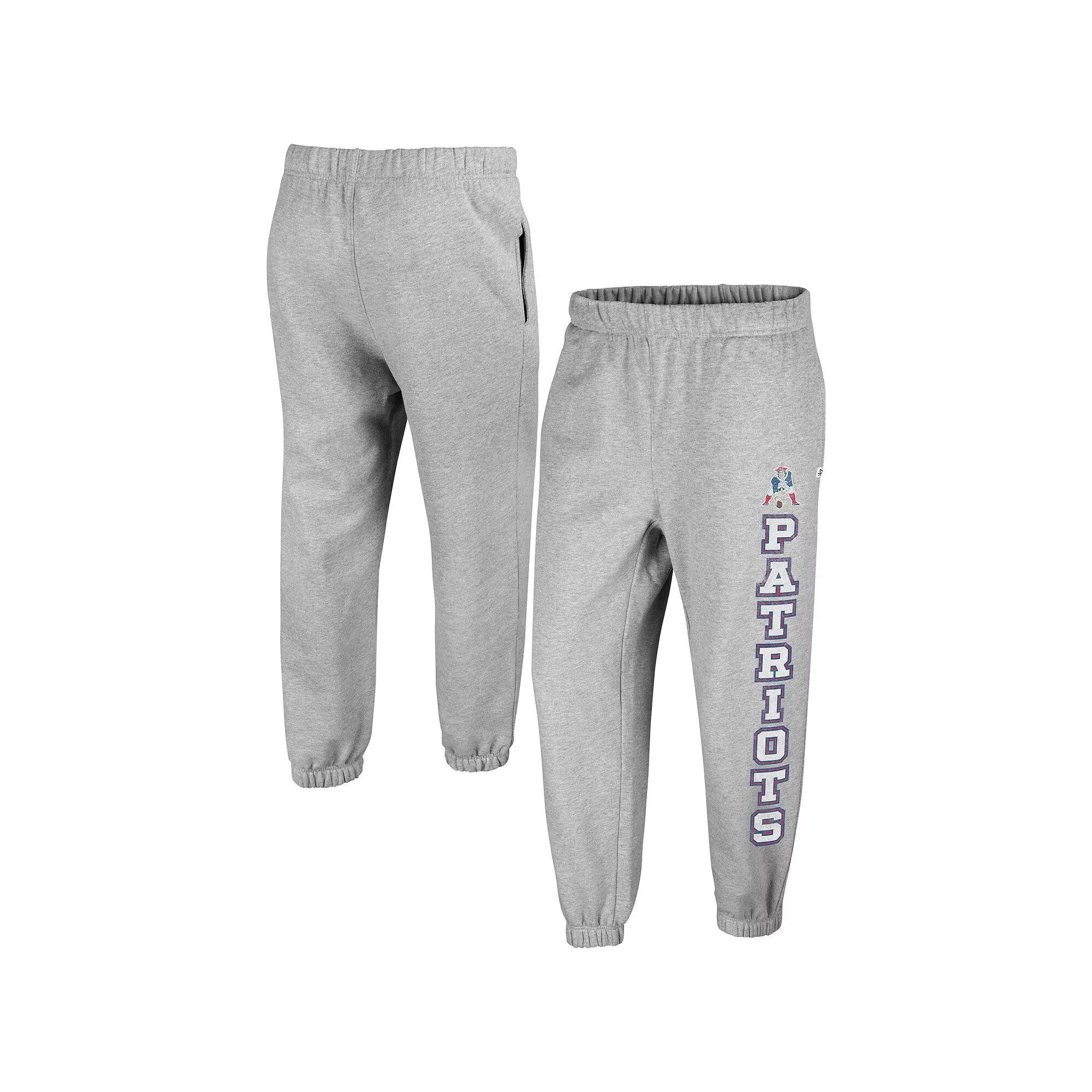 Women's '47 Gray New England Patriots Double Pro Harper Jogger Sweatpants, Size: Small, Grey Product Image