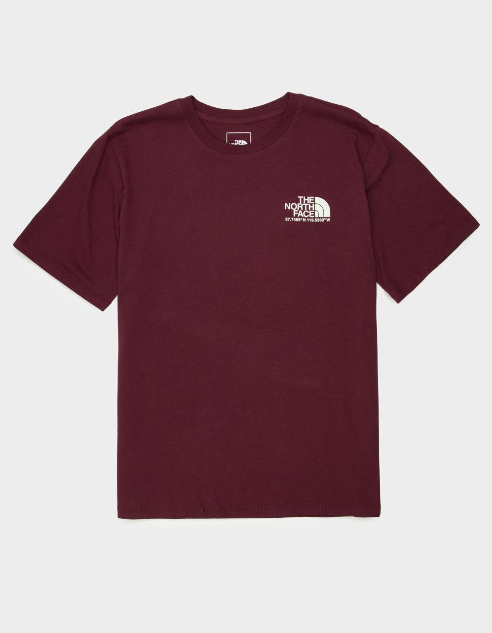 THE NORTH FACE Coordinates Mens Tee - BURGUNDY Product Image