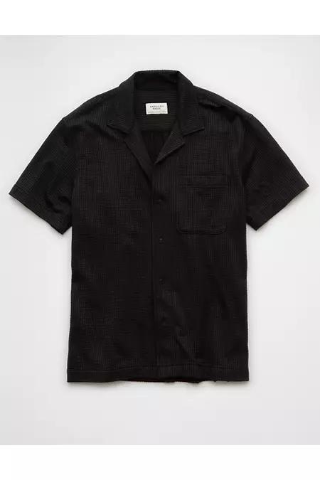 AE Seersucker Button-Up Camp Shirt Men's Product Image