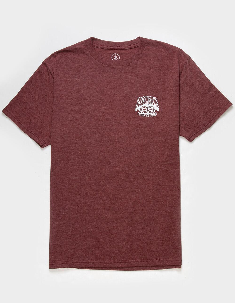 VOLCOM Burner Mens Tee - BURGUNDY Product Image