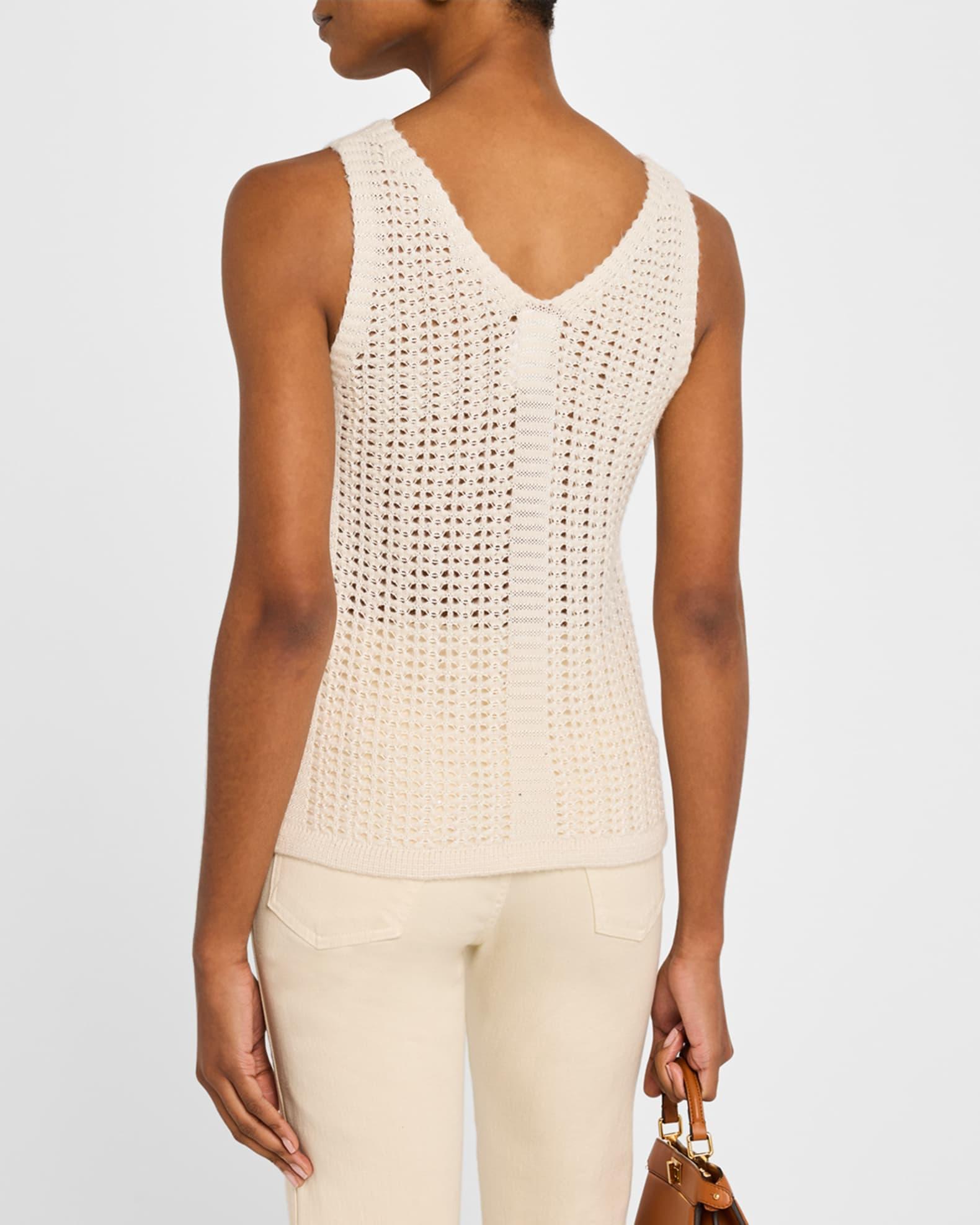 Sequin Open-Knit Tank Product Image