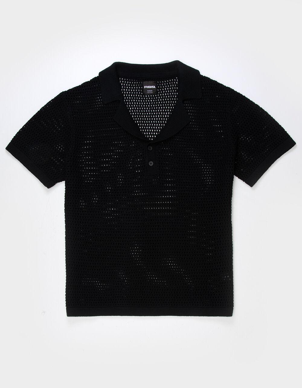 RSQ Mens Sweater Polo - BLACK Product Image