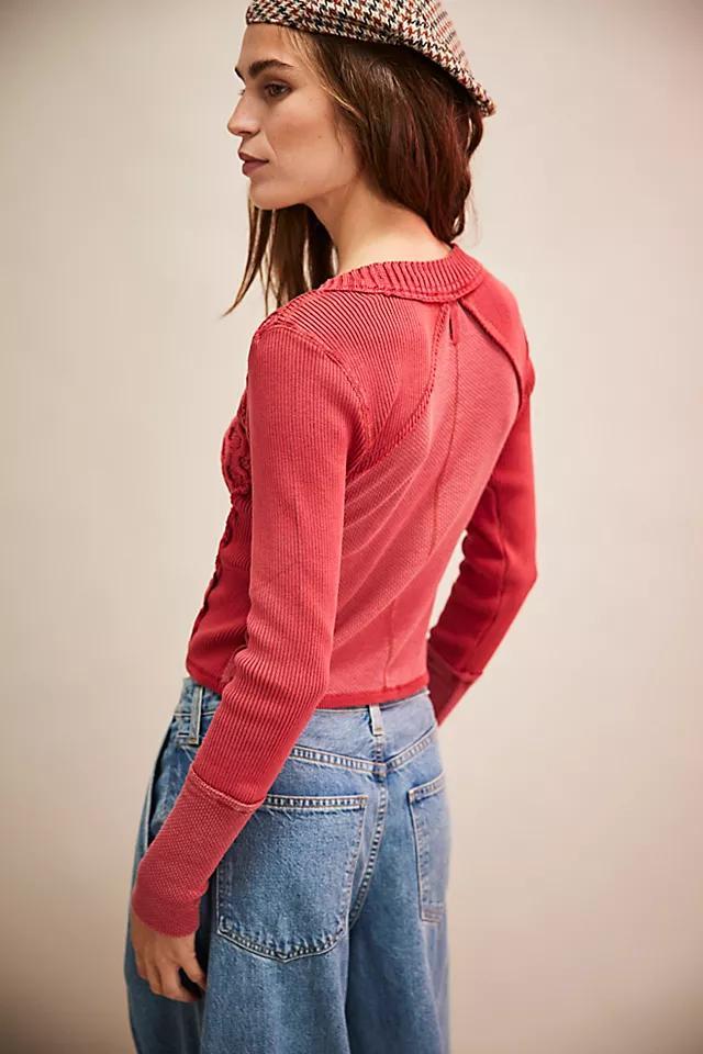 We The Free Snapshot Cable Cardi Product Image