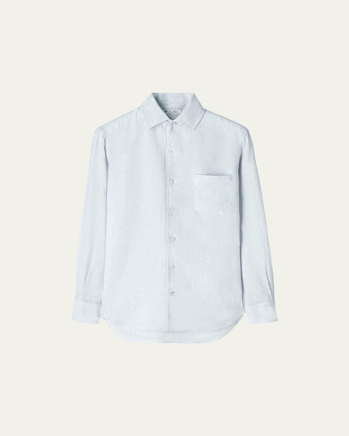 Mens Andre Arizona Summer Stripe Linen Sport Shirt Product Image