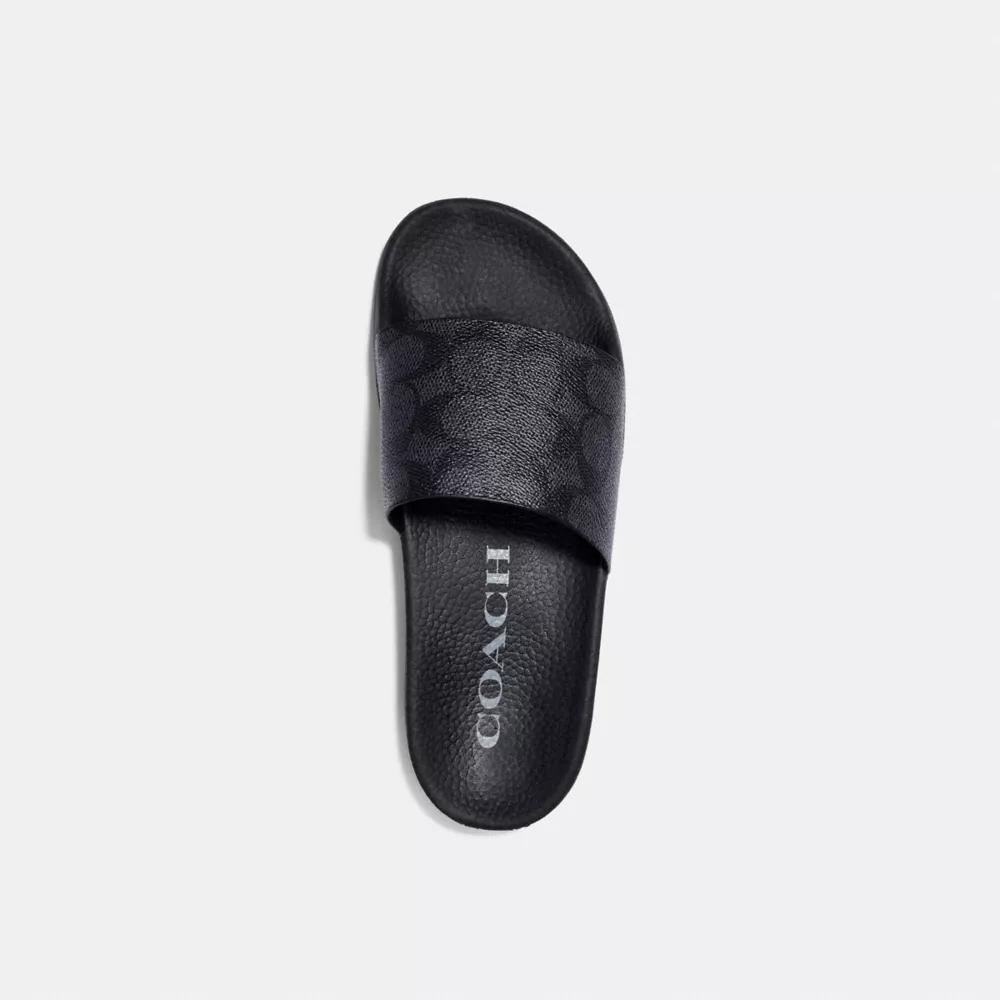 COACH Udele Logo Print Rubber Pool Slides Product Image