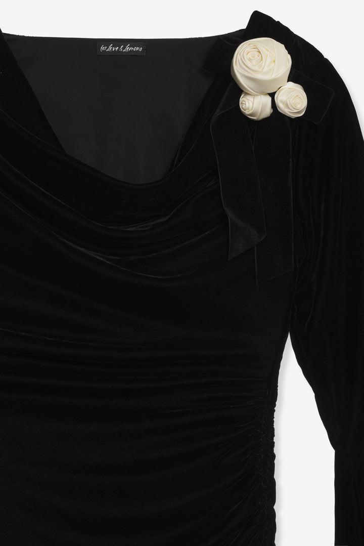 Tamera Mini Dress — Black Product Image