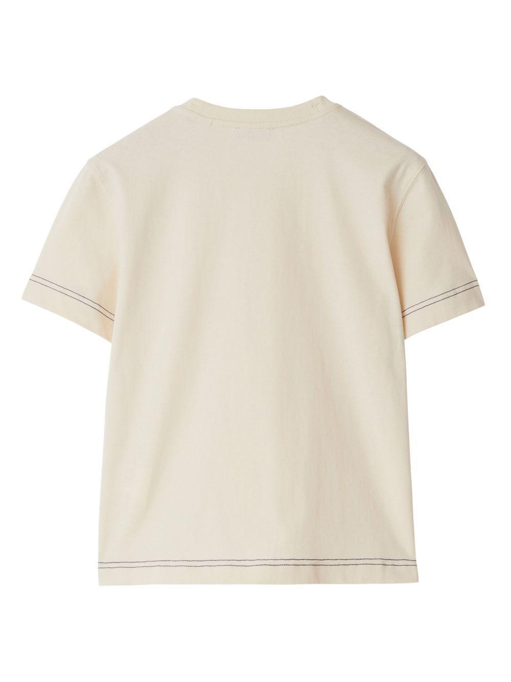 logo-embroidered cotton T-shirt  Product Image