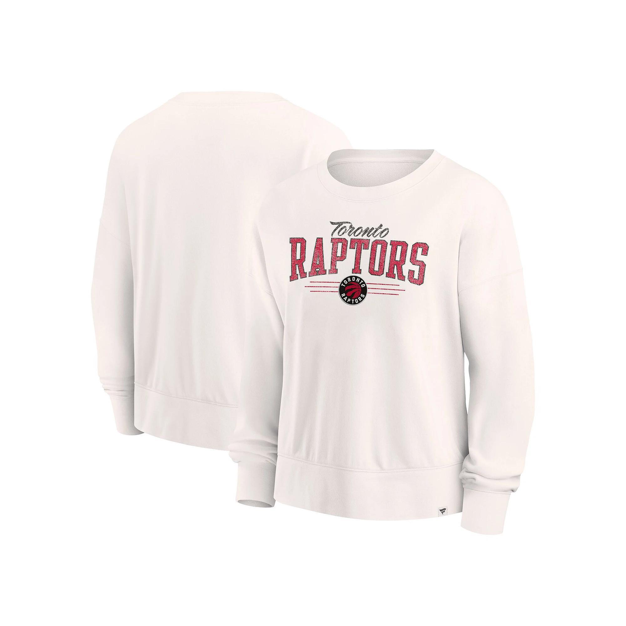 Women's Fanatics Cream Toronto Raptors Close the Game Pullover Sweatshirt, Size: 2XL, Rpt Beige Product Image