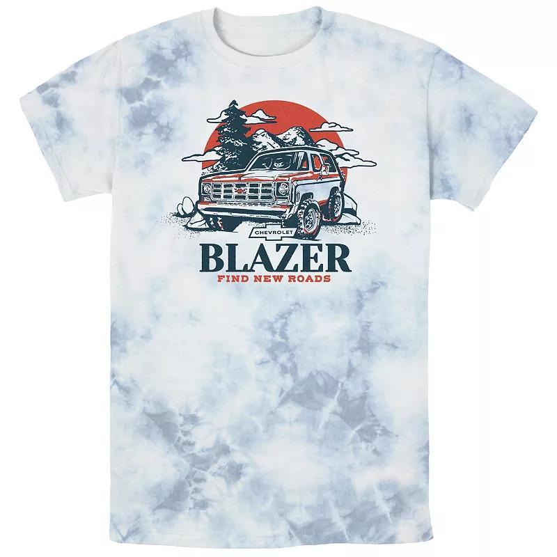 Men's Chevrolet Blazer Find New Roads Bombard Wash Graphic Tee, Size: Medium, White Blue Product Image