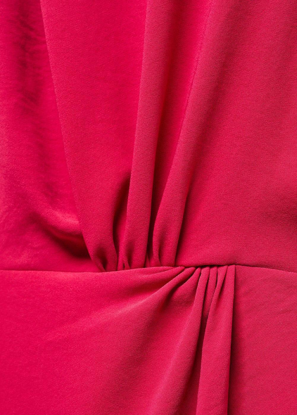 Mango Womens Draped Detail Dress Product Image
