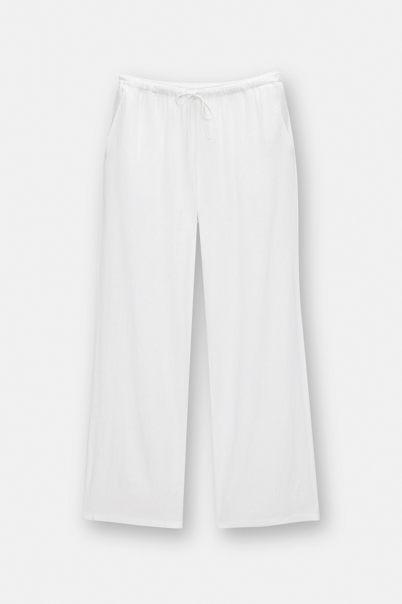 Linen blend sweatpants Product Image