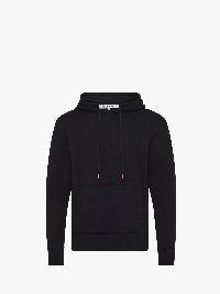 HOODIE WITH PRINTED LACE BACK PANEL in black | JW Anderson US  Product Image