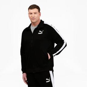 PUMA Iconic T7 Men's Track Jacket Big & Tall in Black/White Product Image