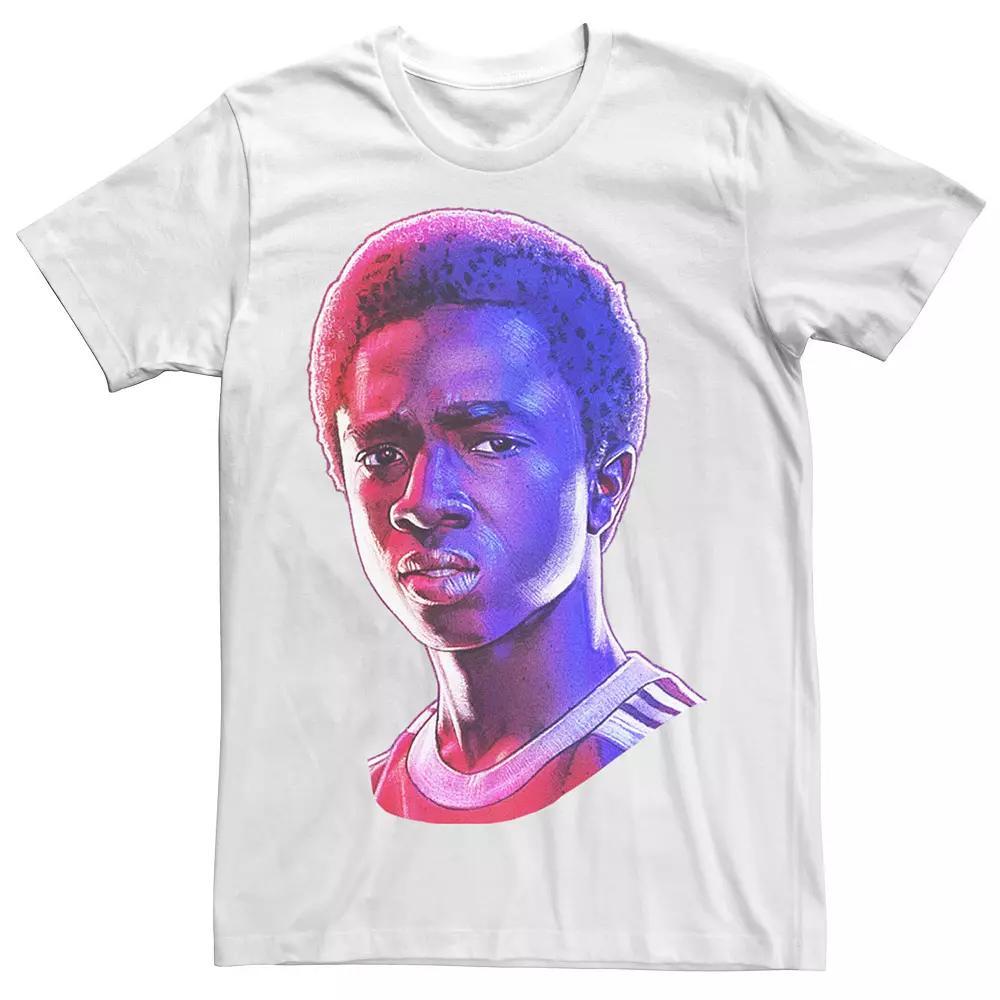 Men's Stranger Things Lucas Rose Tone Portrait Tee, Size: Small, White Product Image
