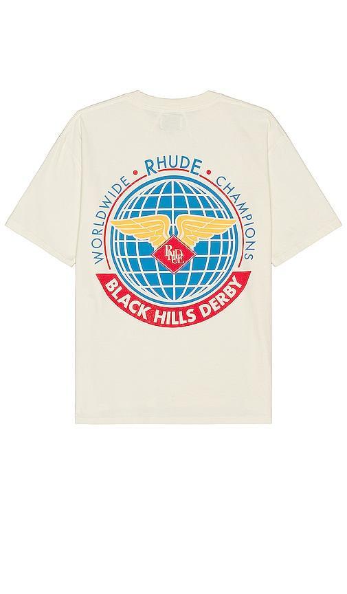 Rhude Worldwide Tee in White Product Image