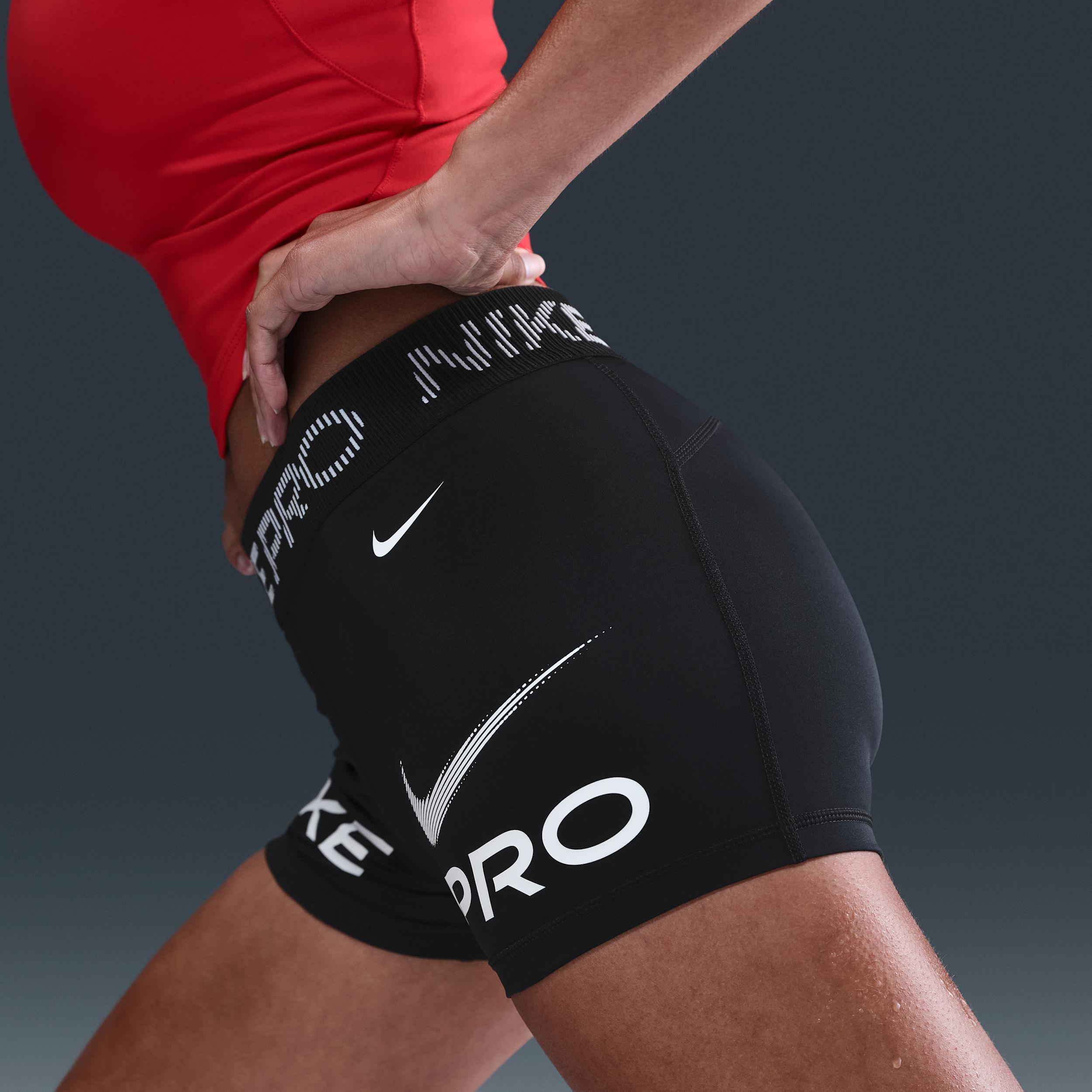 Women's Nike Pro Mid-Rise 3" Biker Shorts Product Image