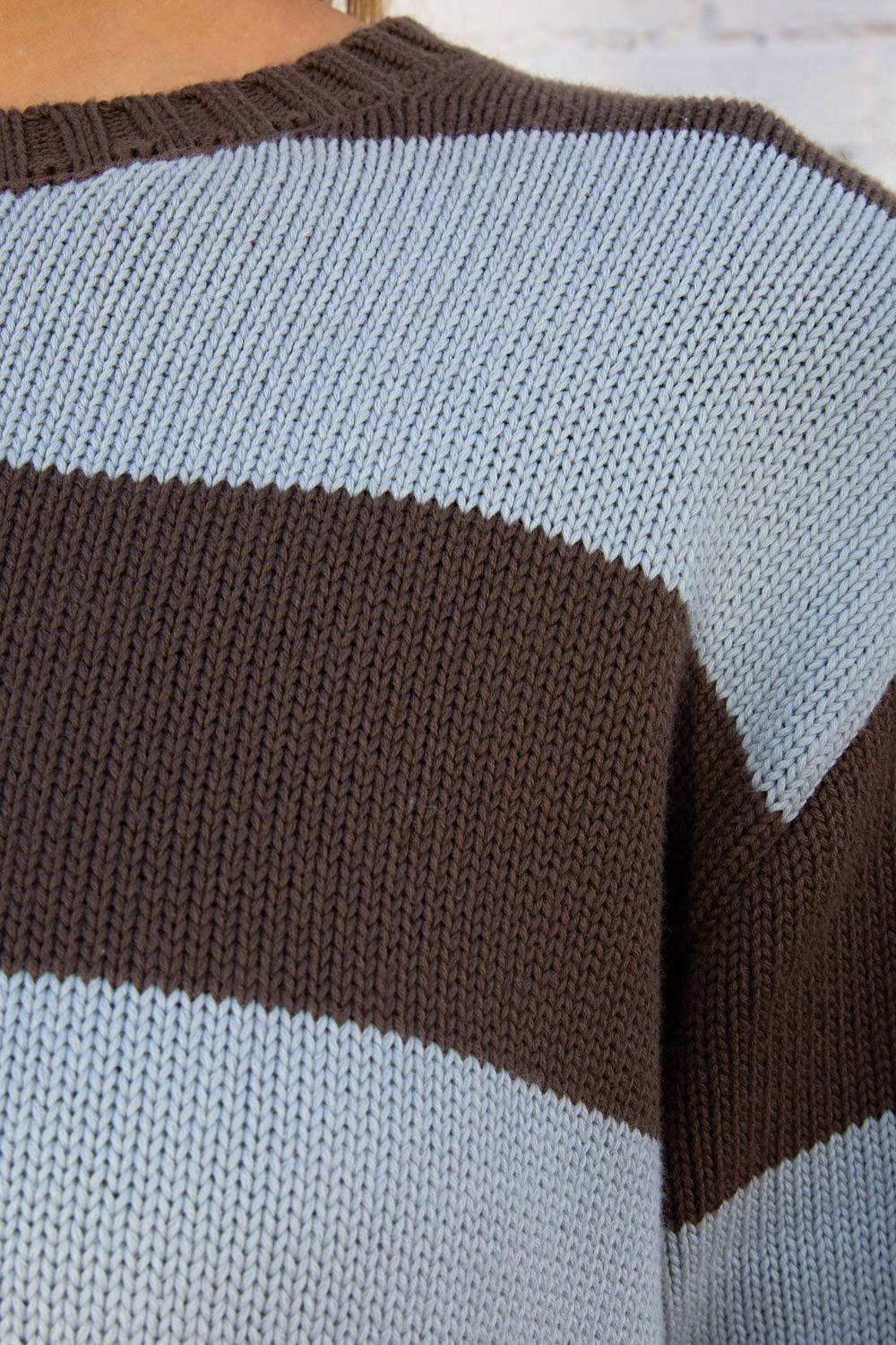 Brianna Cotton Thick Stripe Sweater Product Image