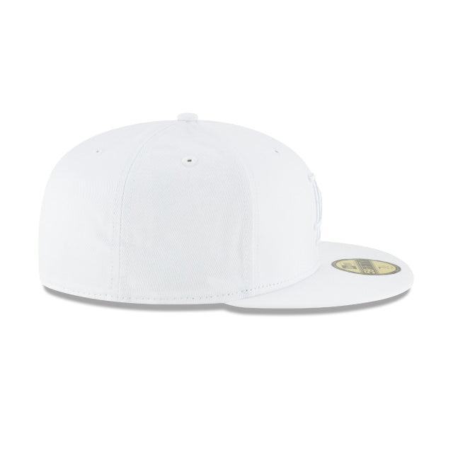 Atlanta Braves Black and White Basic 59FIFTY Fitted Hat Male Product Image