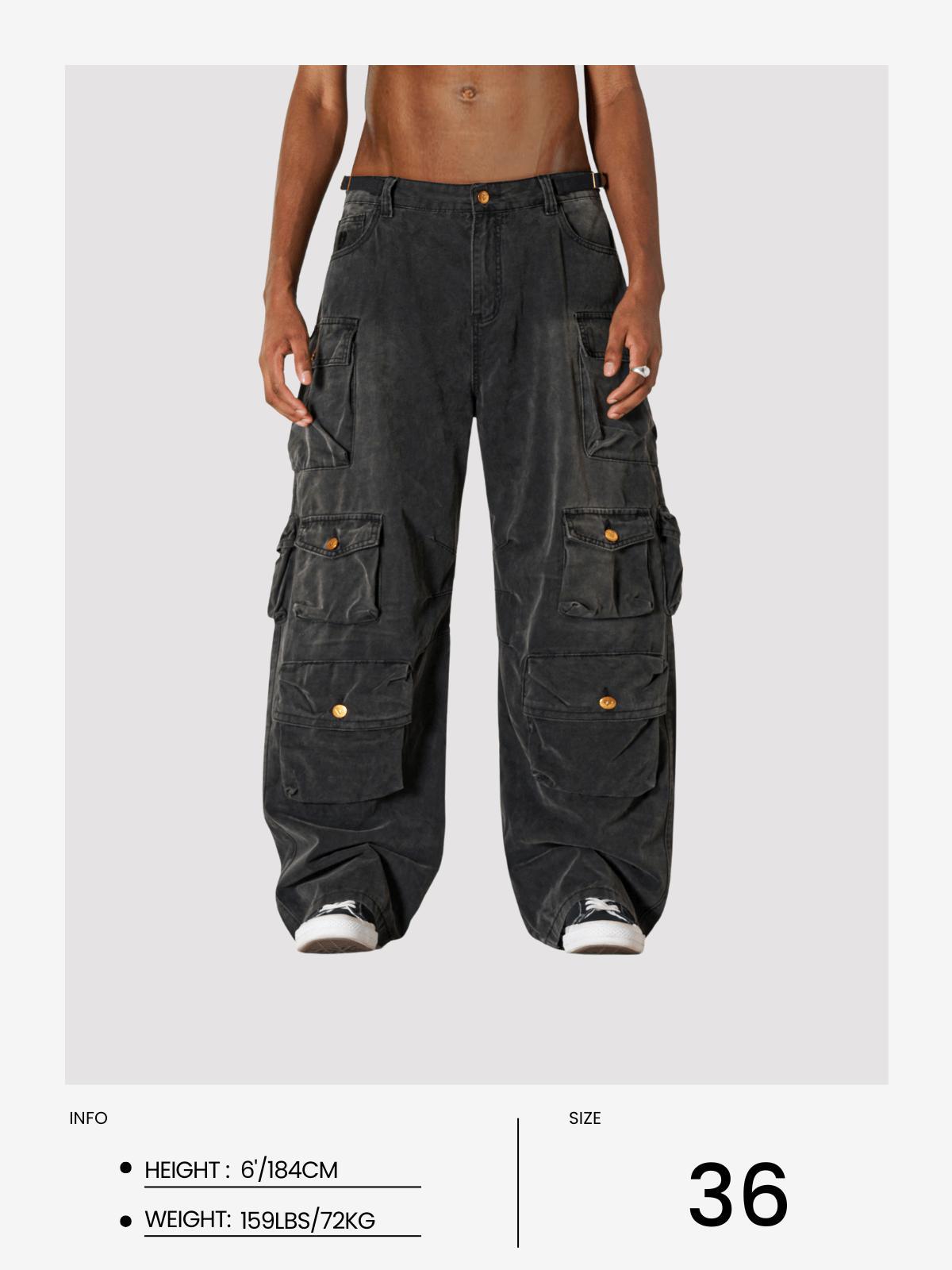 Aelfric Eden Multi Pocket Baggy Jeans Product Image