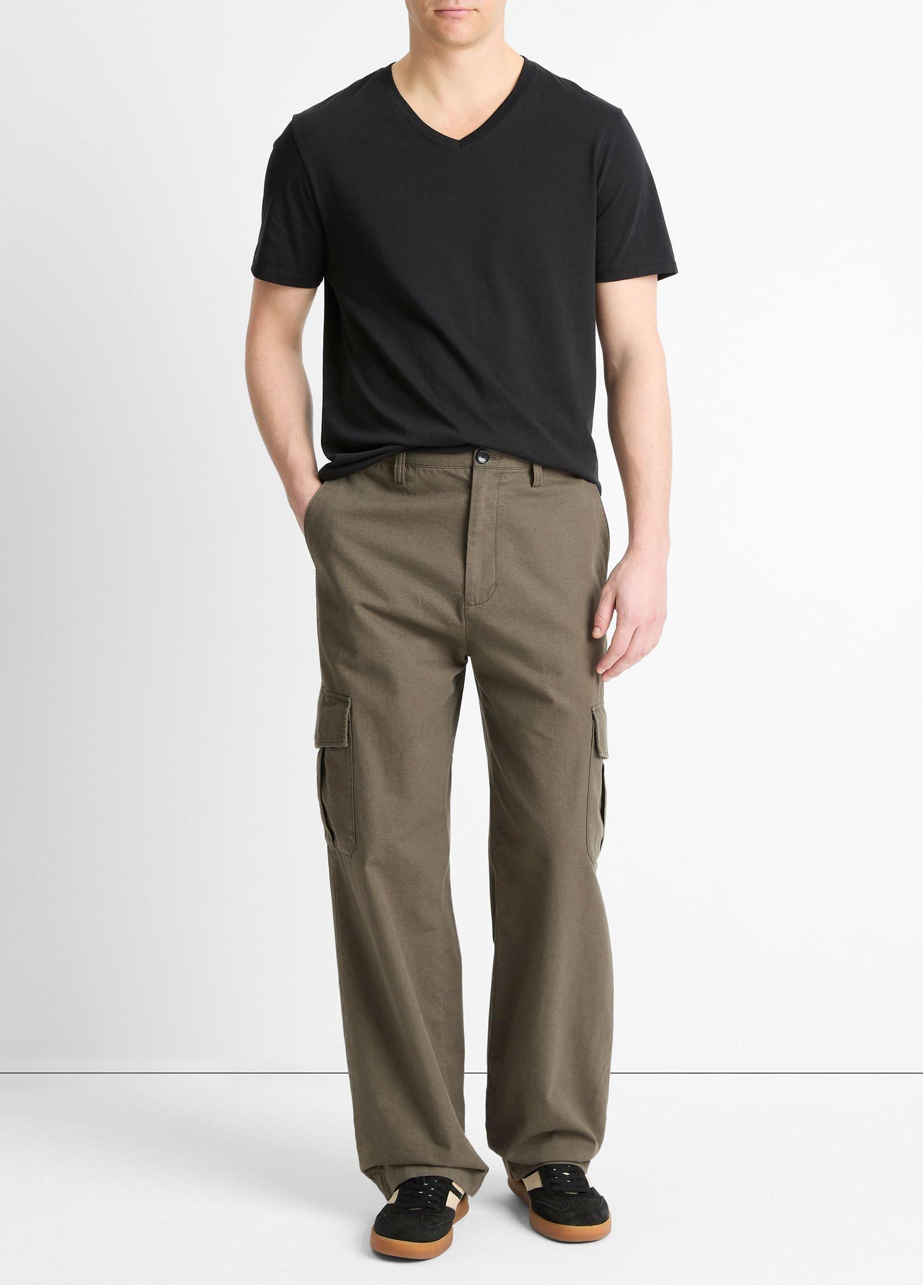 Mens Pima Cotton V-Neck T-Shirt Vince Product Image