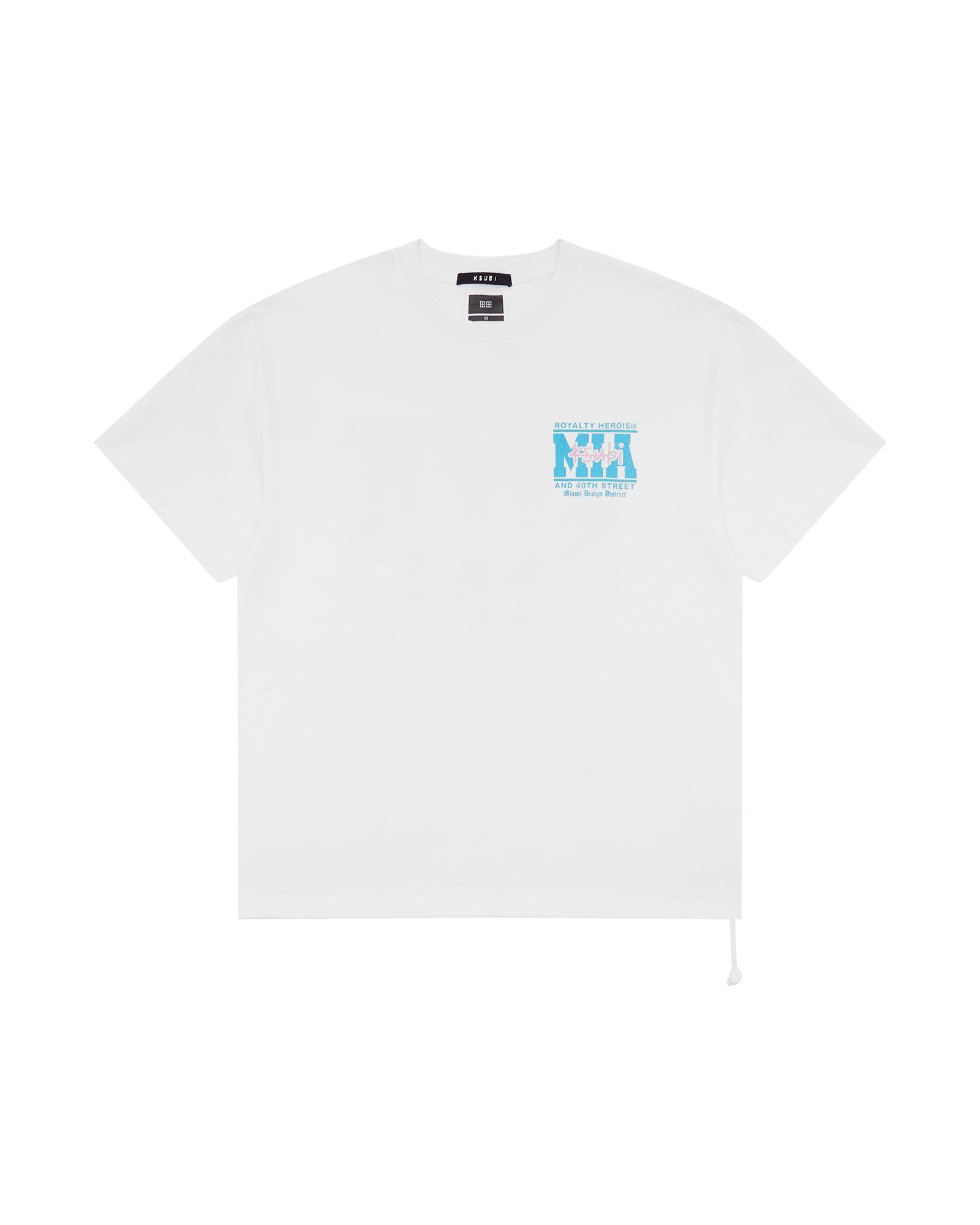MIAMI AND THE STREETS SS BIGGIE TEE WHITE Male Product Image