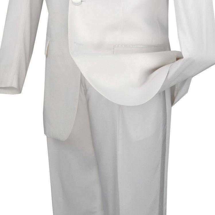 Men's Regular Fit Tuxedo 2 Piece Collection In White 3 Button Design Male Product Image