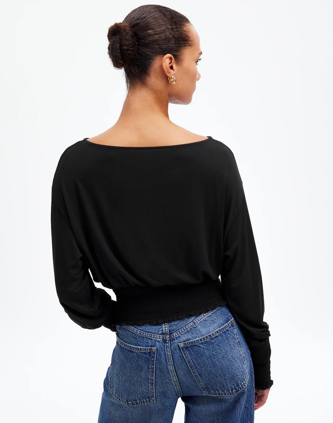 Cinched Long-Sleeve Top Product Image