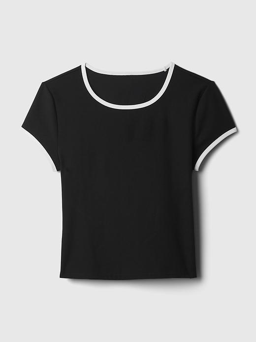 GapFit Studio Rib Cropped T-Shirt Product Image