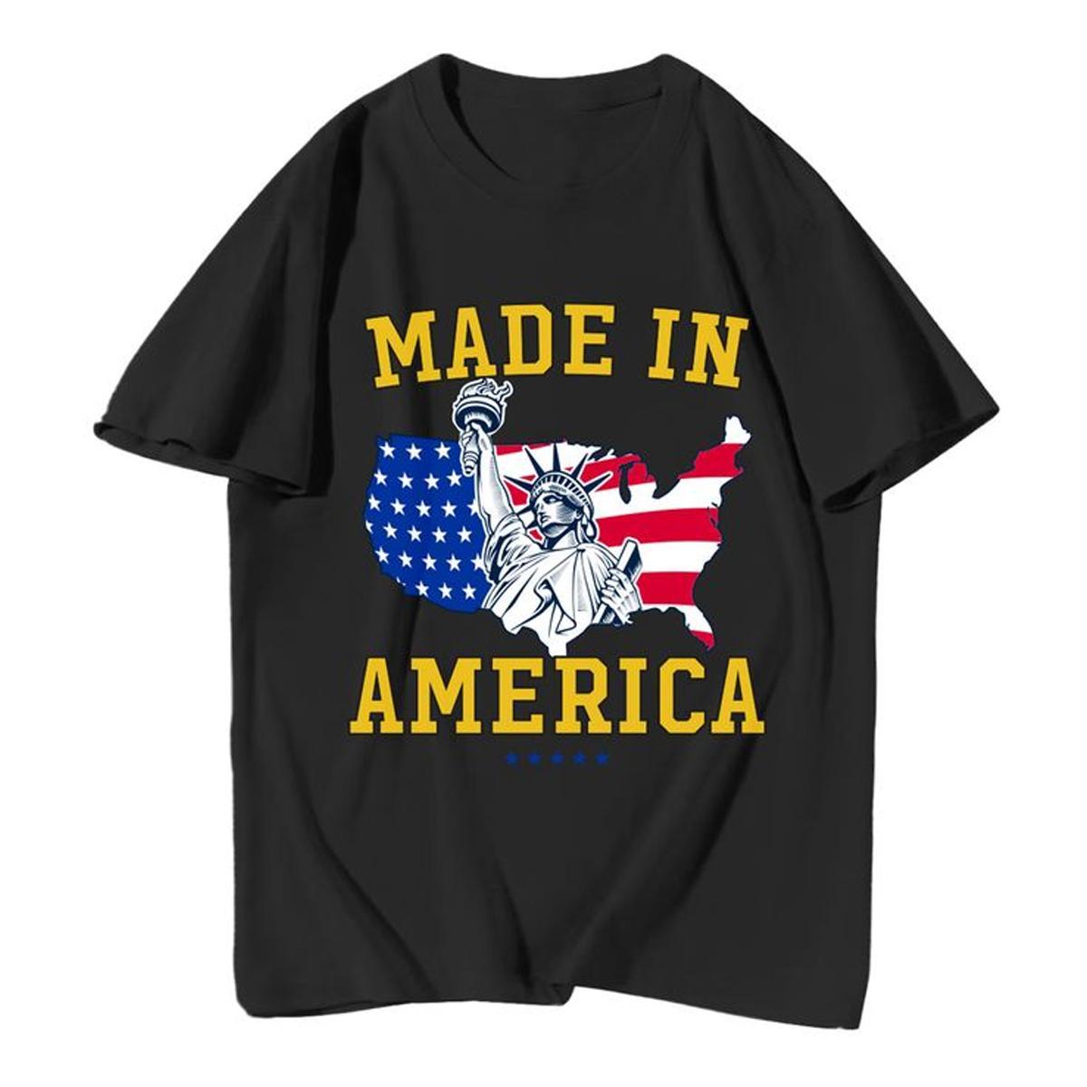 Udear "Made In America" Round Neck T-Shirt Product Image