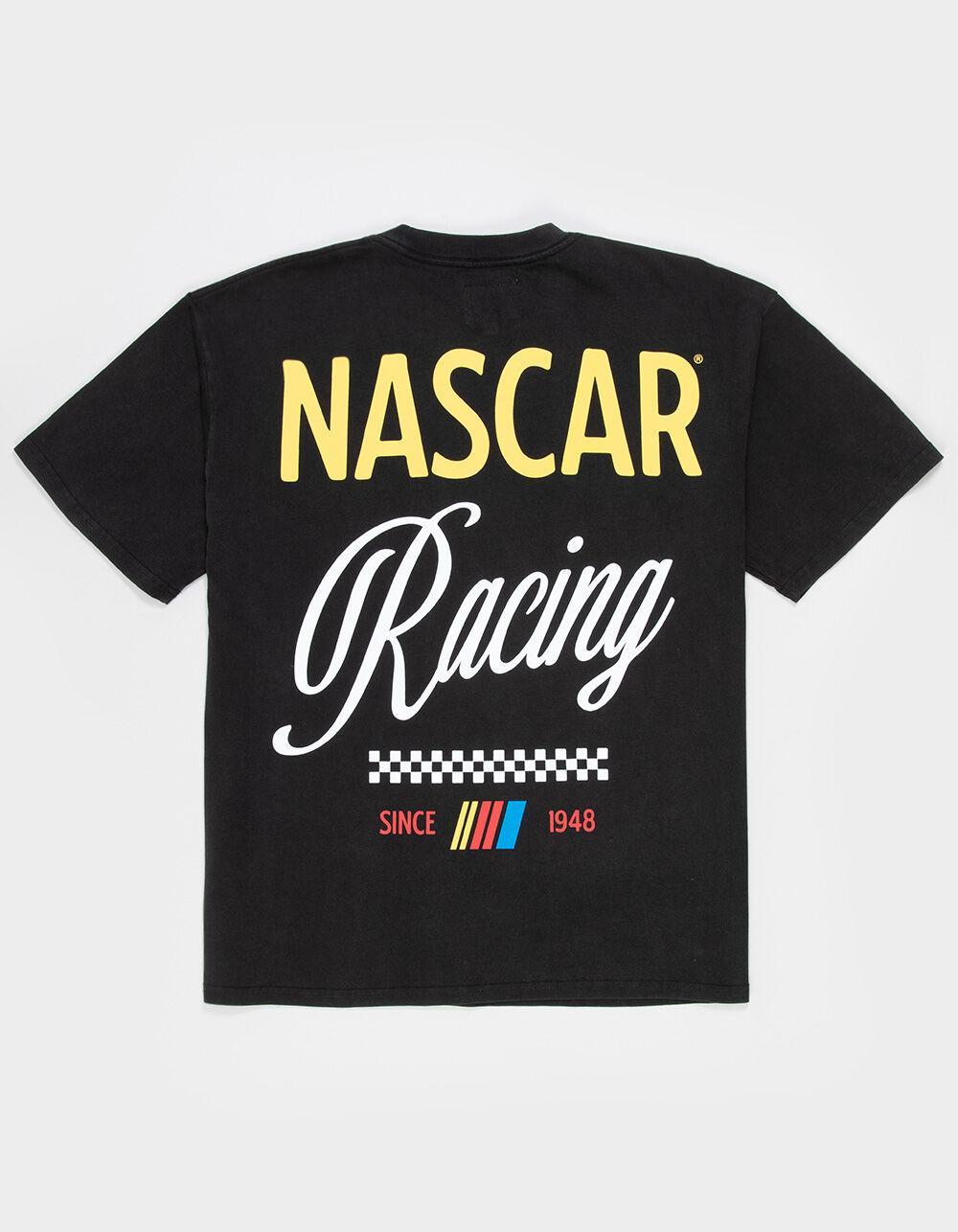 TILLYS x NASCAR Logo Embroidered Mens Boxy Pocket Tee - BLACK Product Image