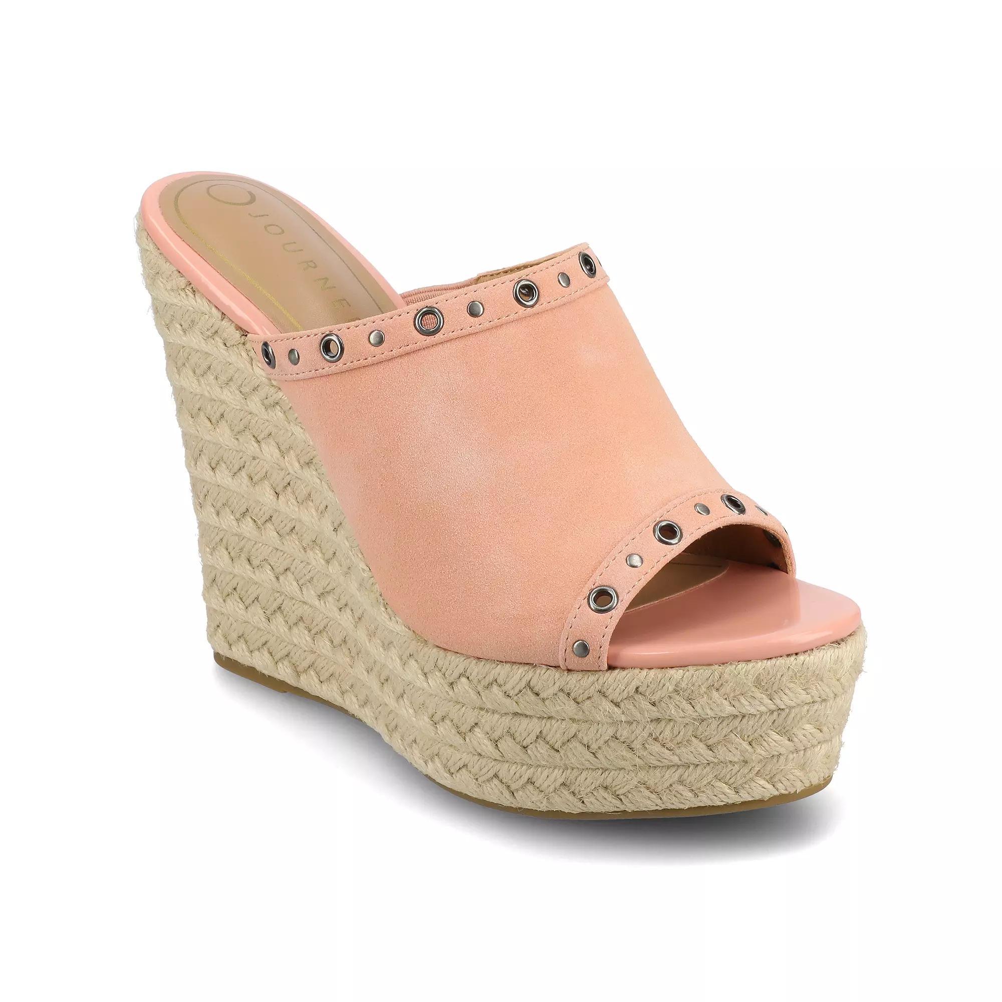 Journee Yari Womens Platform Espadrille Wedge Sandals Product Image