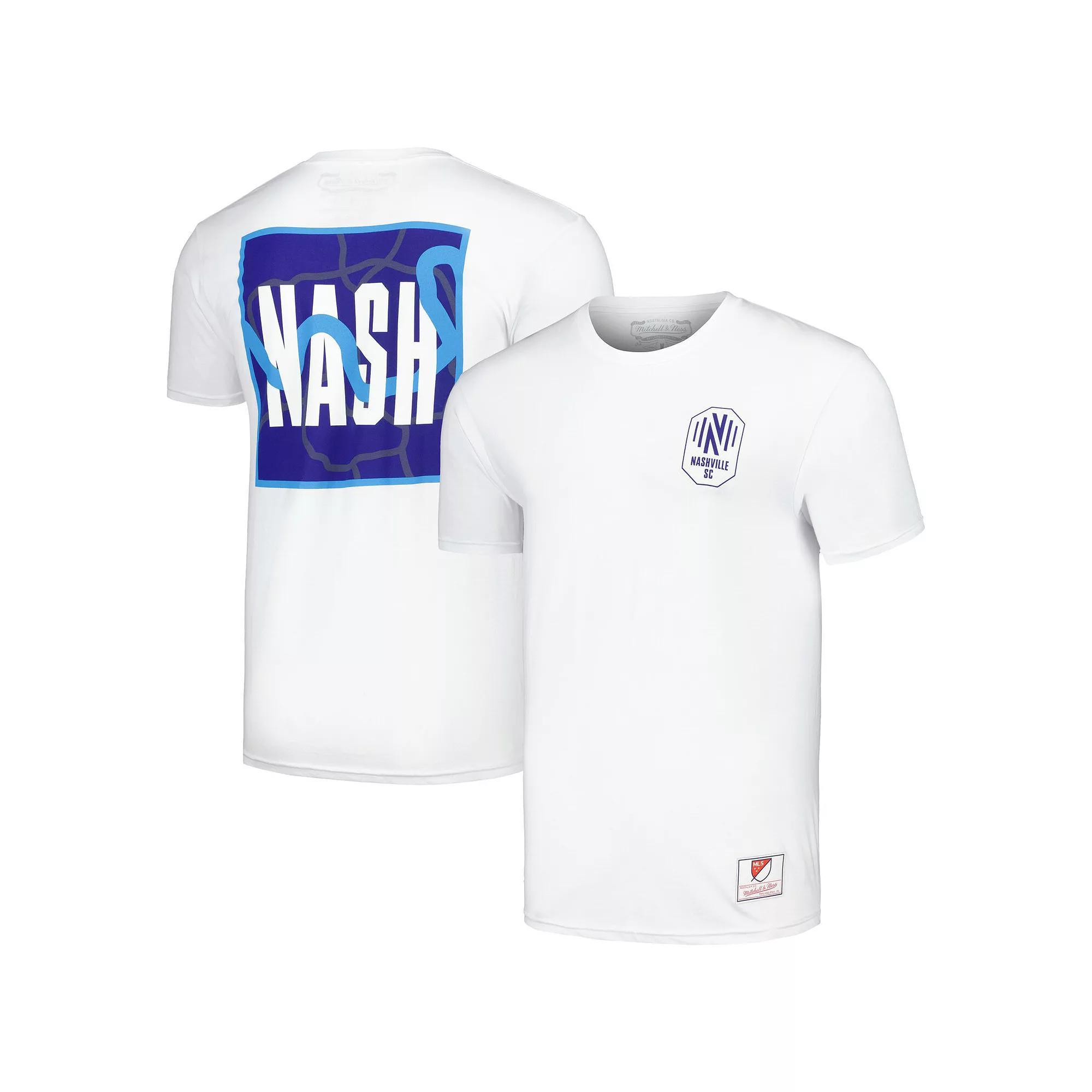 Men's Mitchell & Ness White Nashville SC 615 T-Shirt, Size: Large, Mls White Product Image
