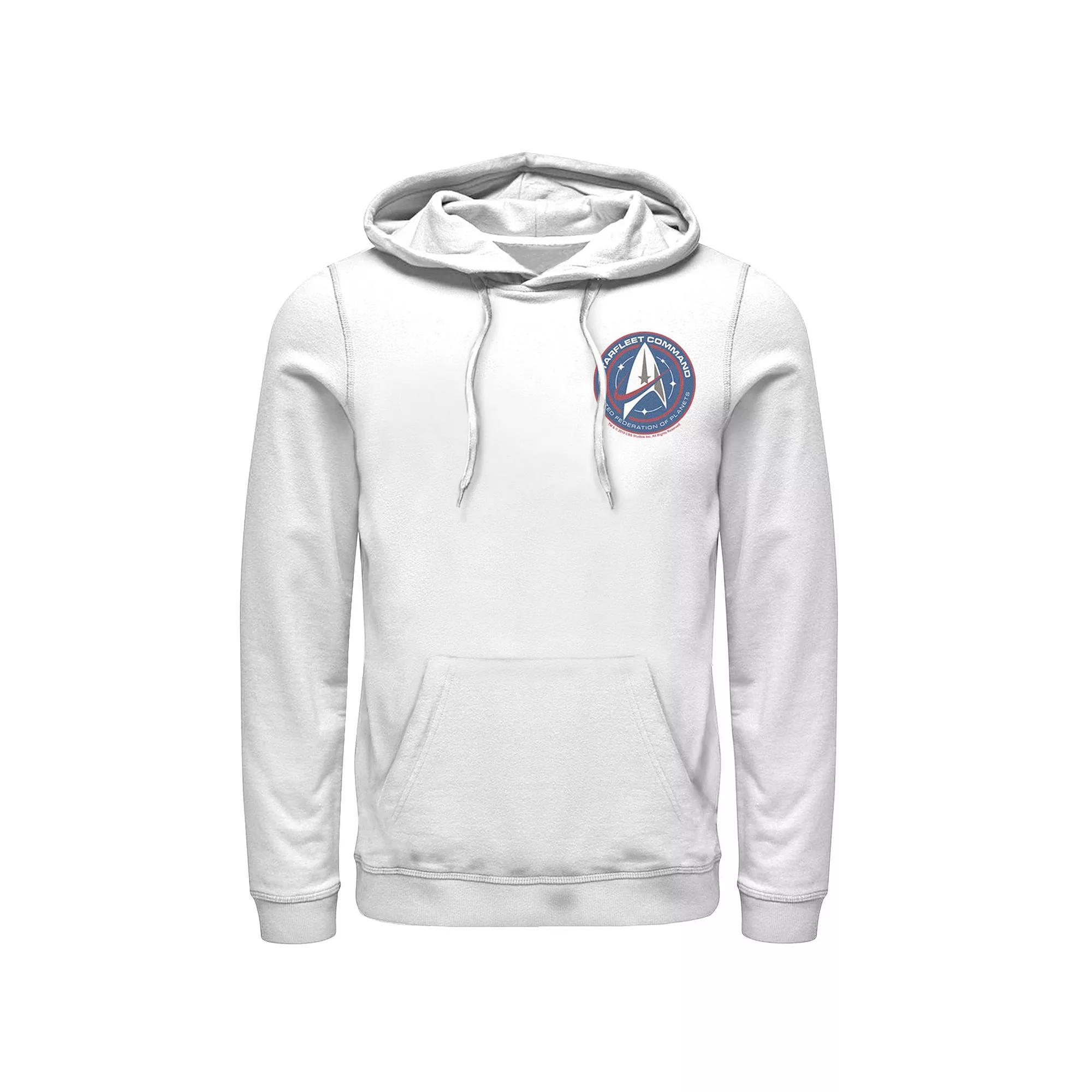 Men's Star Trek Discovery Federation of Planets Hoodie, Size: Large, White Product Image