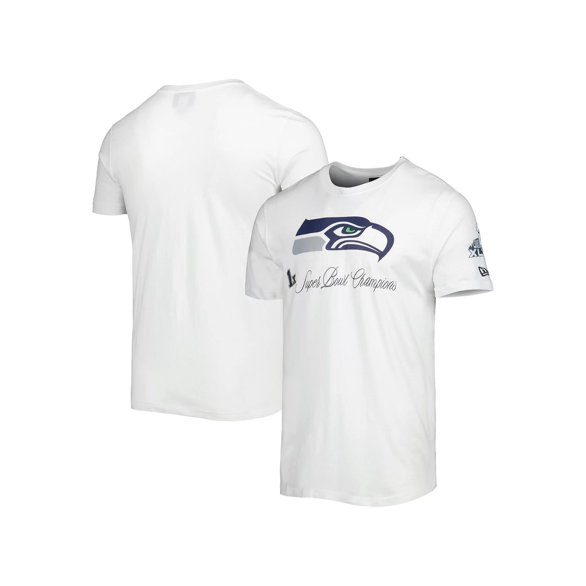 Mens New Era Seattle Seahawks Historic Champs T-Shirt Product Image