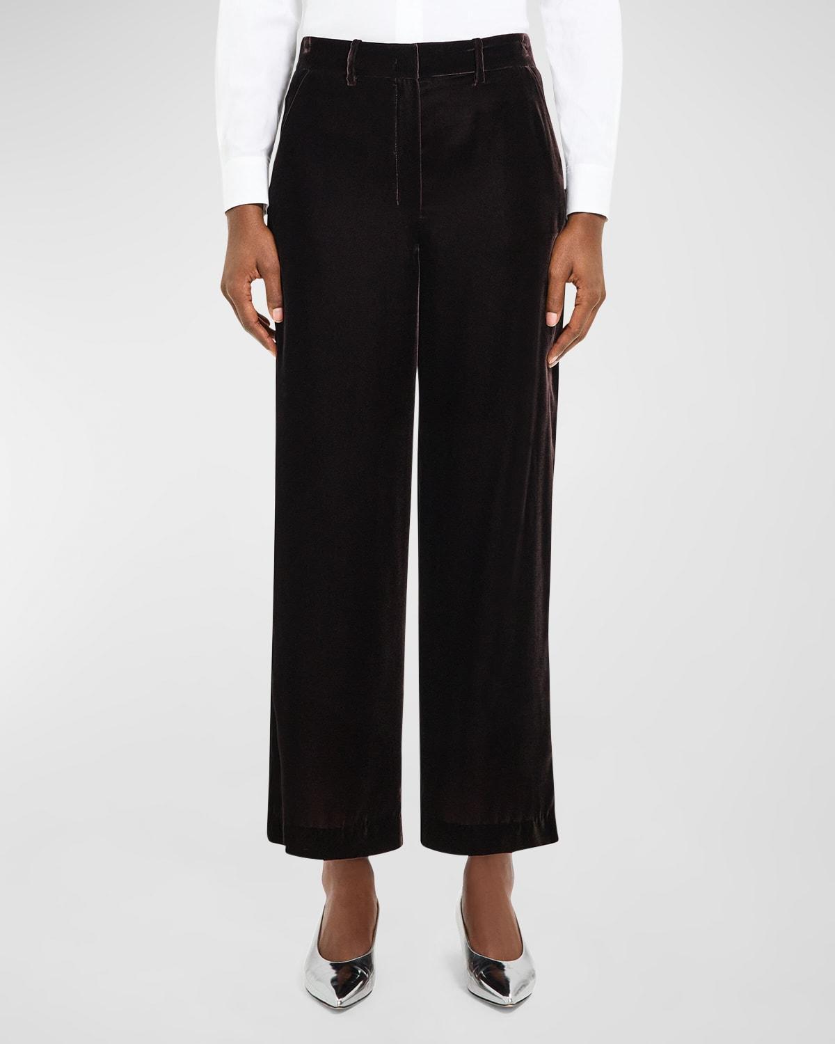 Theory Velvet Straight Leg Pants Product Image