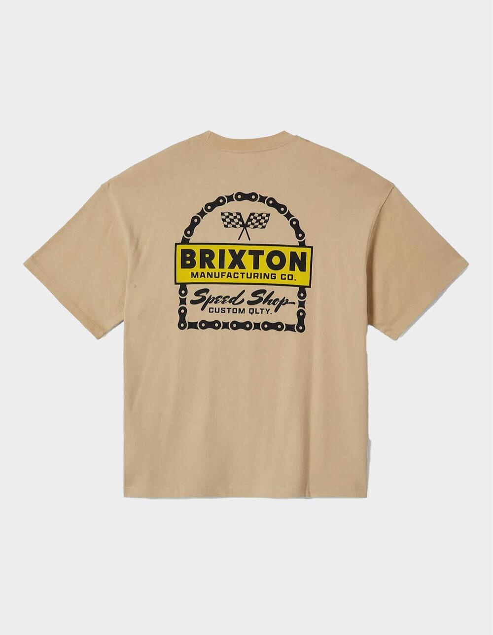 BRIXTON Drayton Mens Heavyweight Relaxed Tee - KHAKI Product Image