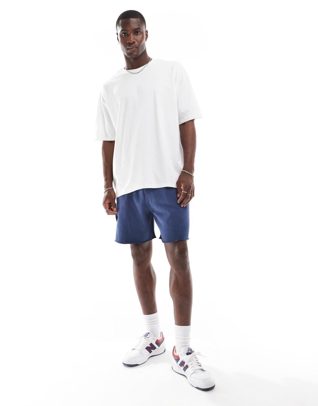 ASOS DESIGN essential heavyweight oversized t-shirt 240gsm in white Product Image