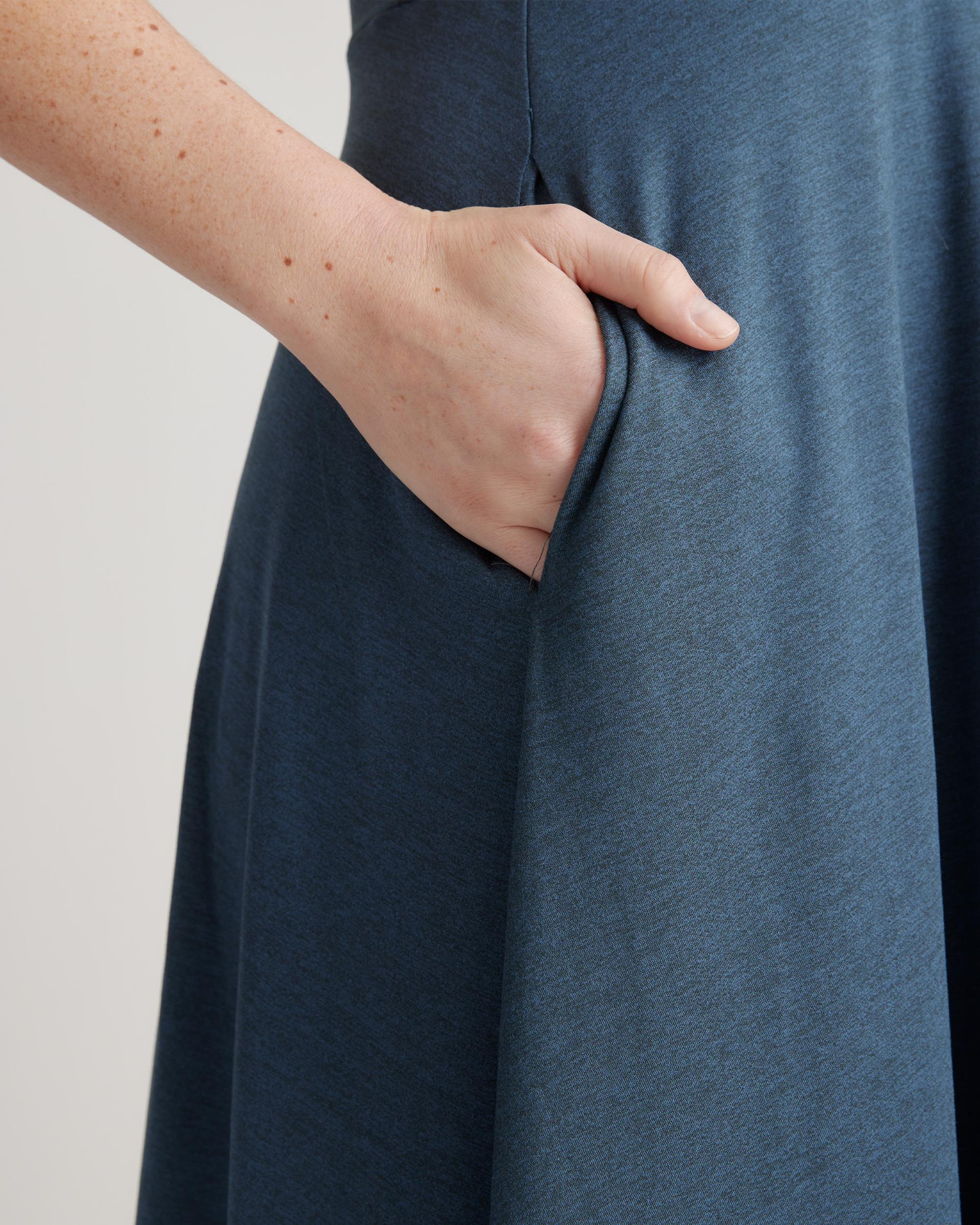Quince | Women's Flowknit Breeze Fit & Flare Dress 100% Polyester Product Image