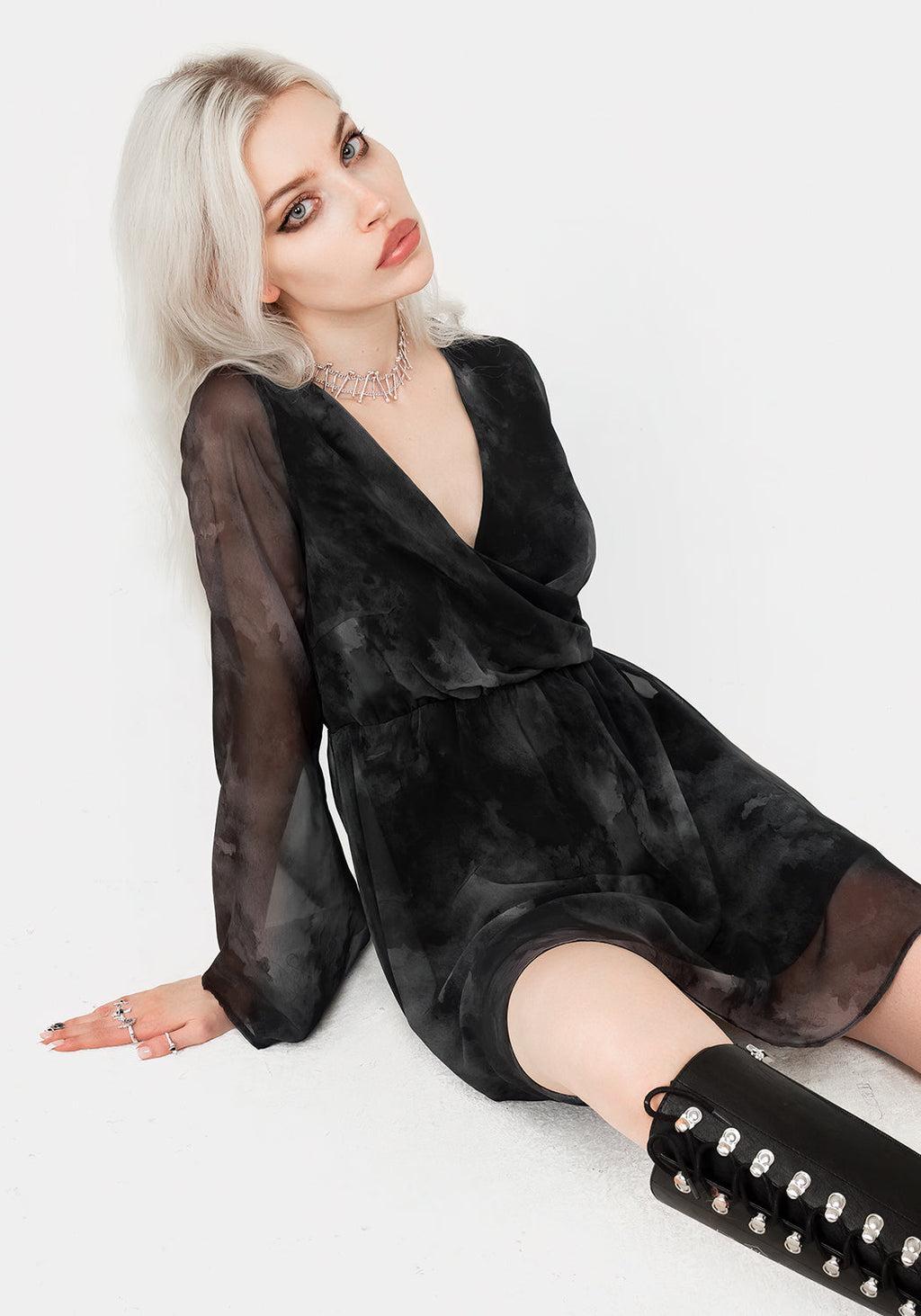 Tempest Flared Sleeve Mini Dress Product Image