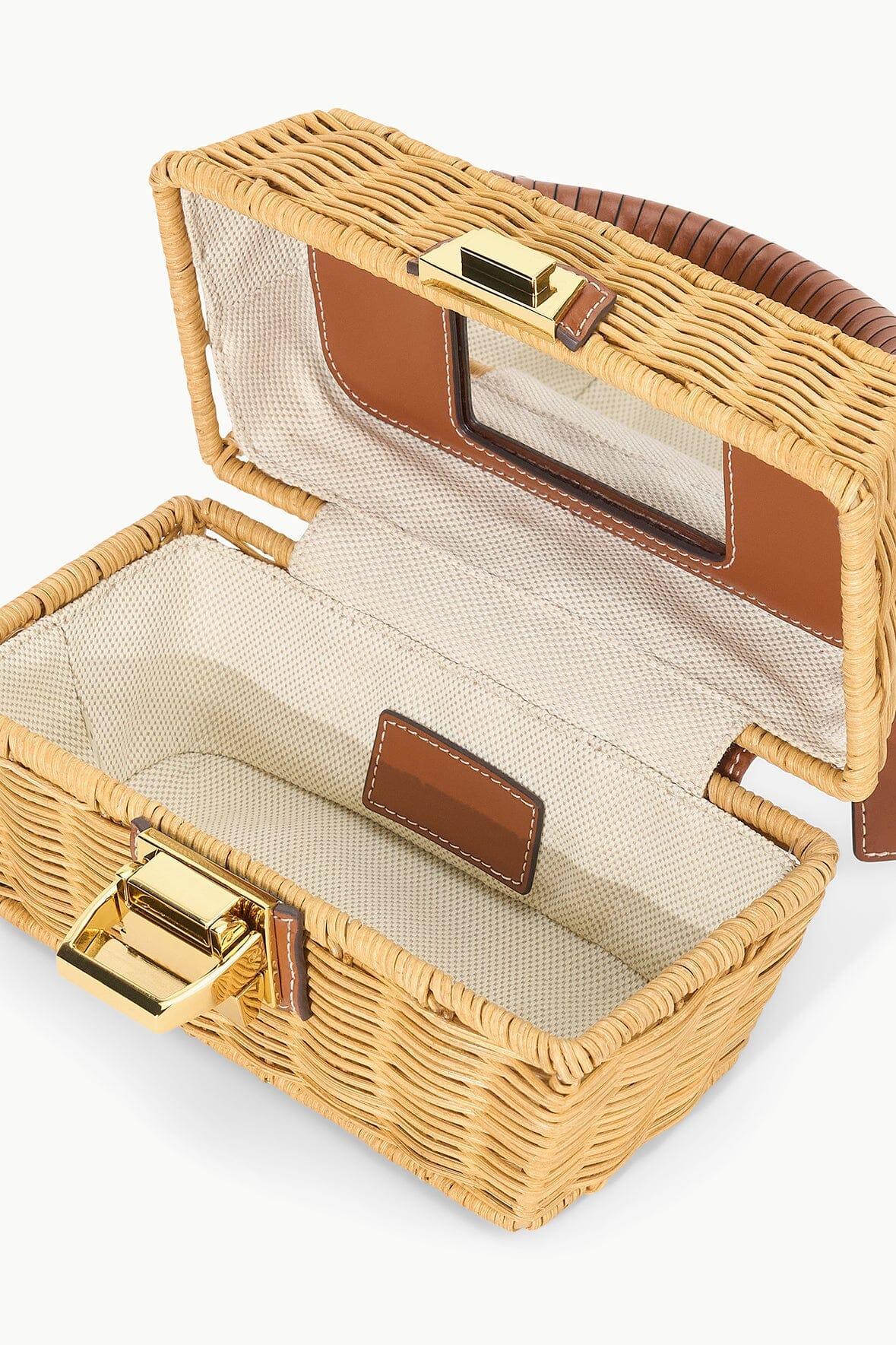 WICKER TACKLE BOX BAG | NATURAL Product Image