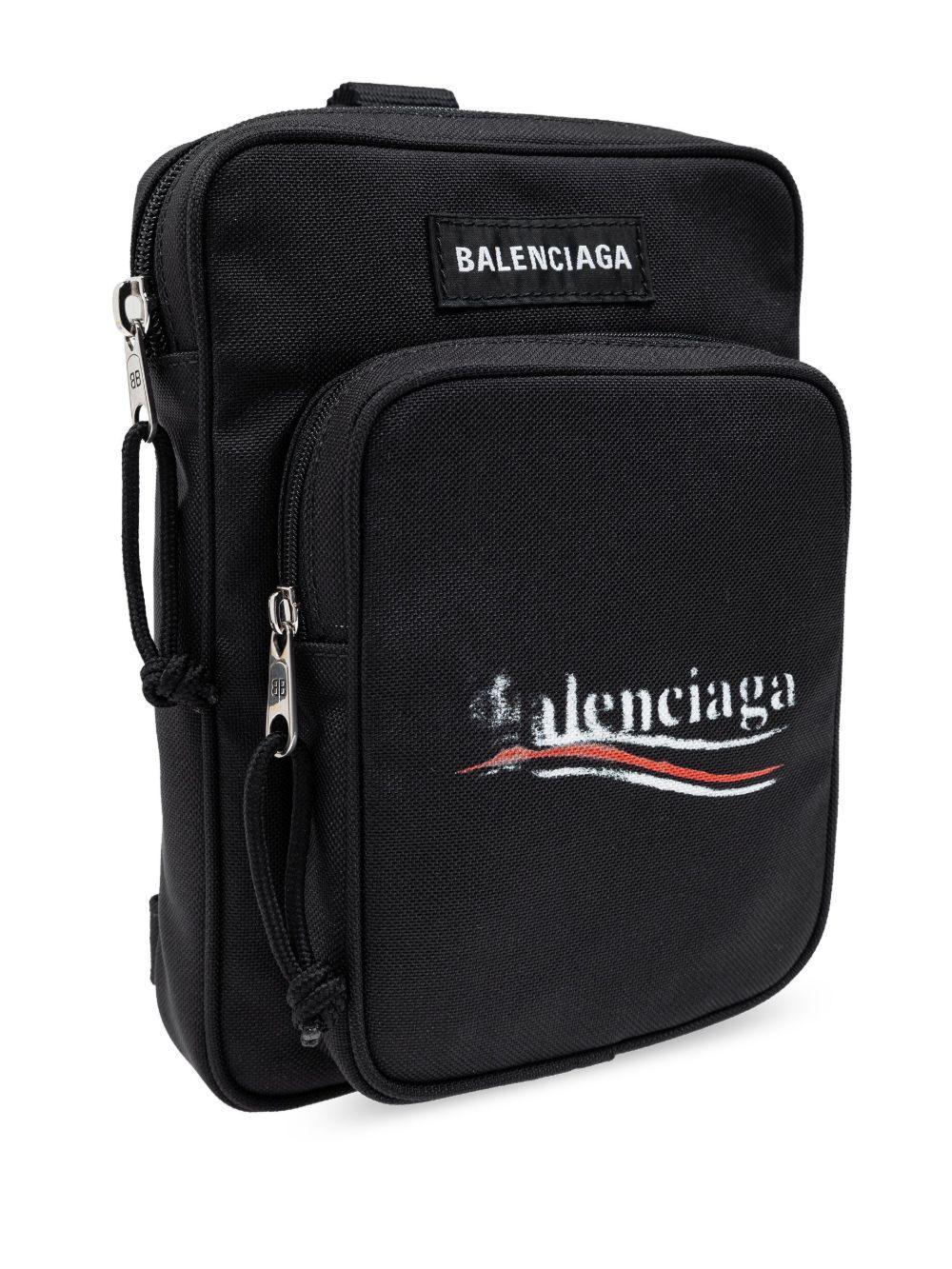 Explorer logo-print messenger bag Product Image