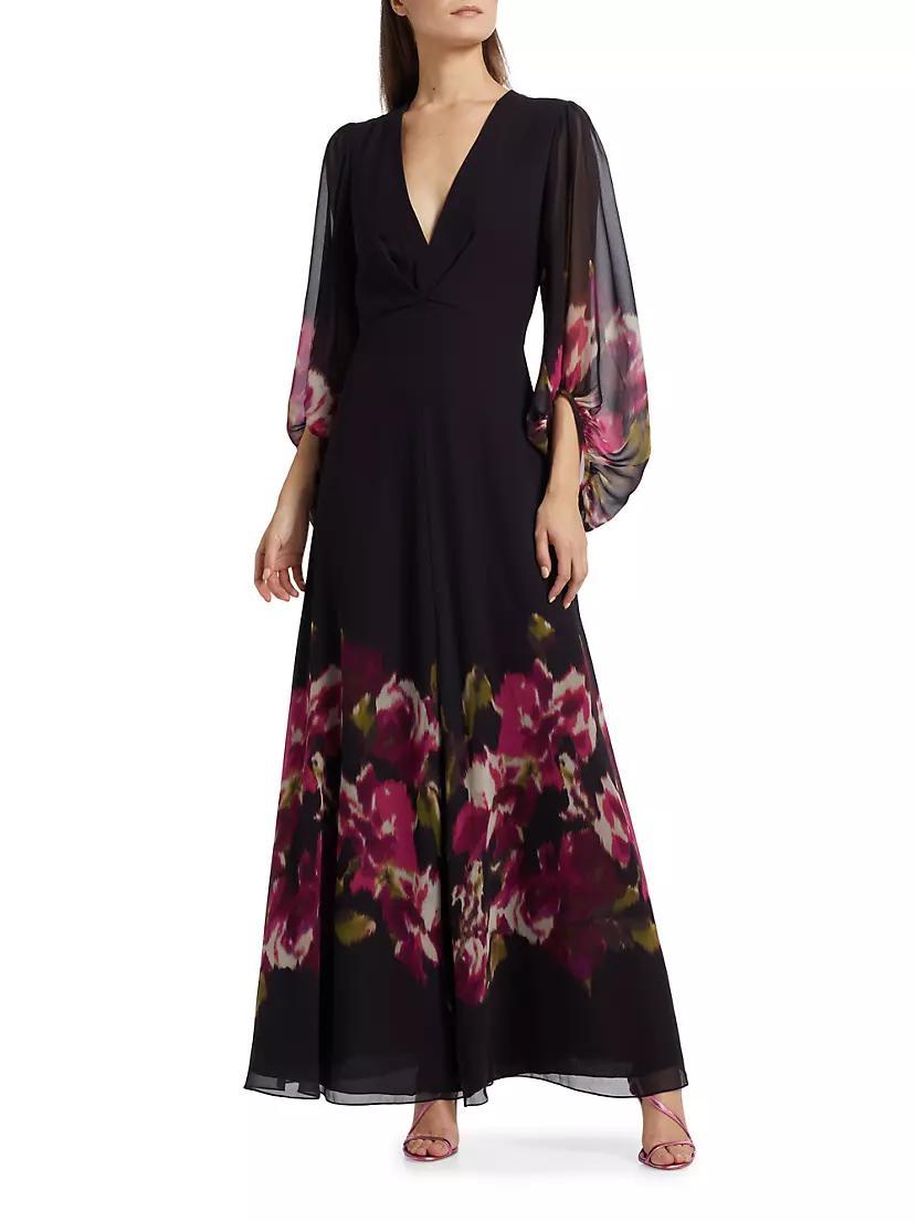 Jenny Floral Chiffon Gown Product Image