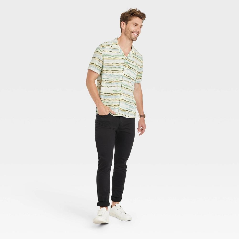 Mens Skinny Fit Jeans - Goodfellow & Co Black 40x34 Product Image