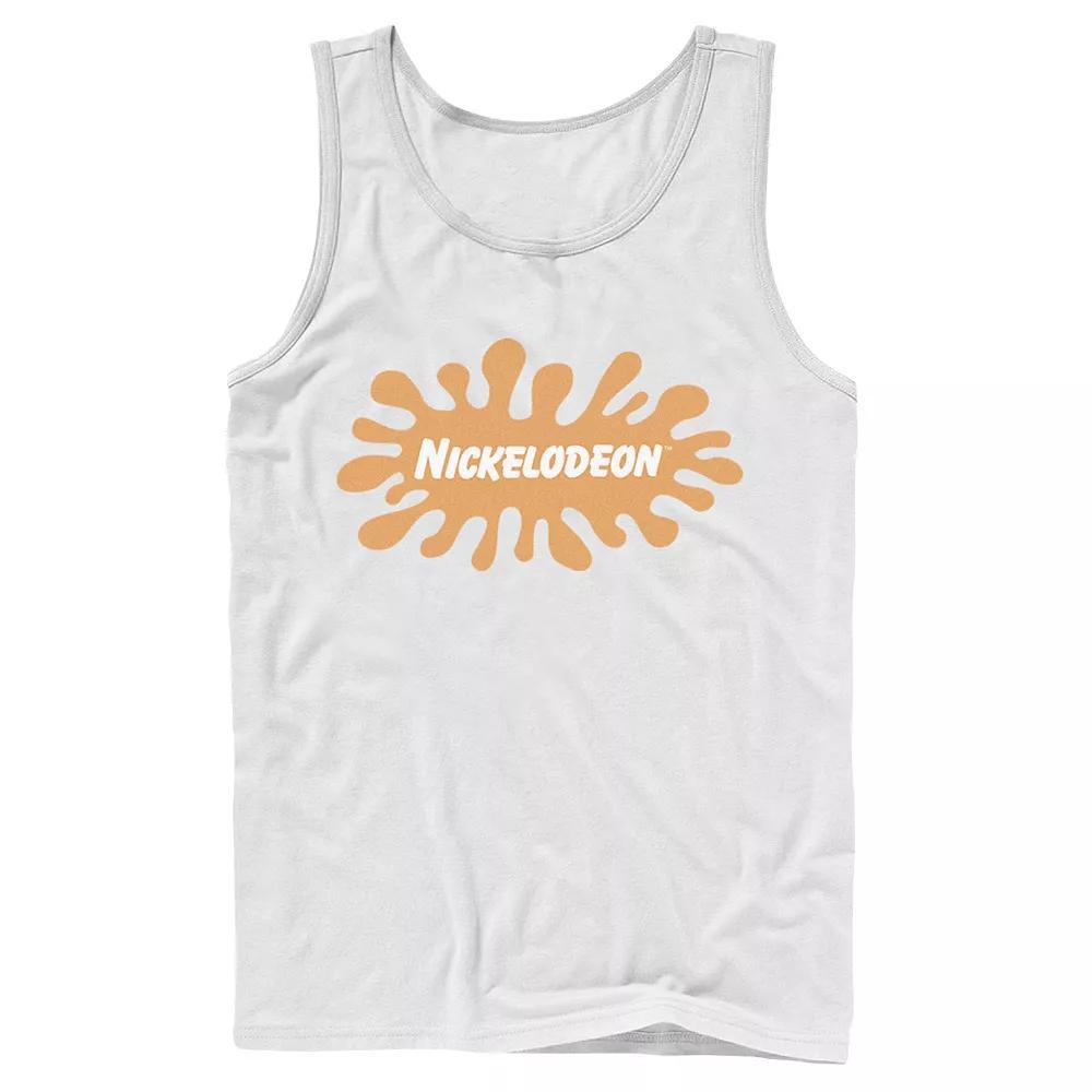Men's Nickelodeon Classic Splatter Logo Tank Top, Size: Large, Athletic Grey Product Image