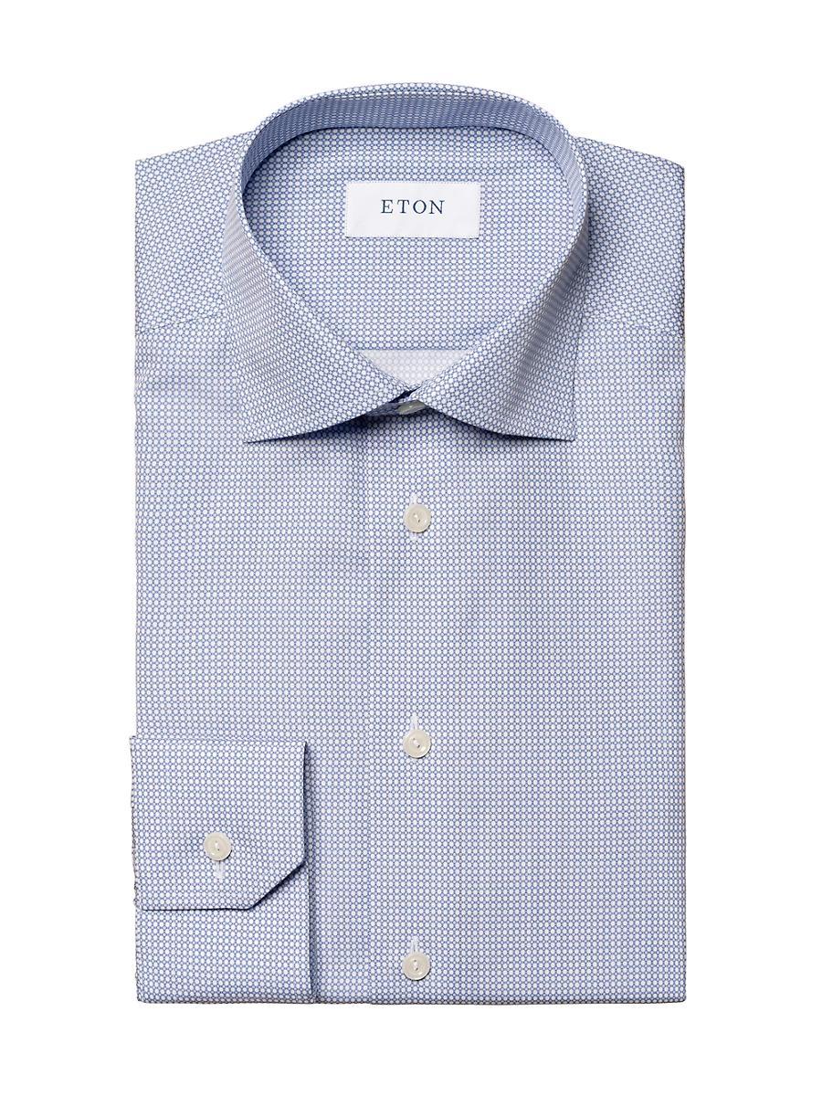Mens Slim-Fit Micro Print Shirt Product Image