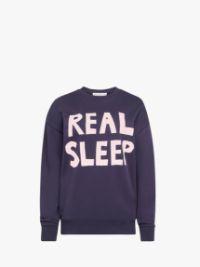 REAL SLEEP PRINTED SWEATSHIRT in blue | JW Anderson US  Product Image